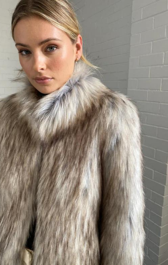 Fur Delish Jacket in Natural – Unreal Fur